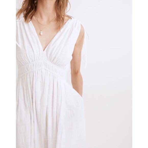 NWT Madewell Sophia Smocked Midi Dress Size 1X - Picture 3 of 9